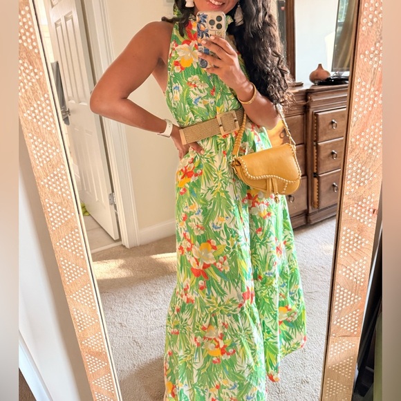 FLORA BEA FAWN Maxi DRESS - TAHITI size M - Picture 3 of 3